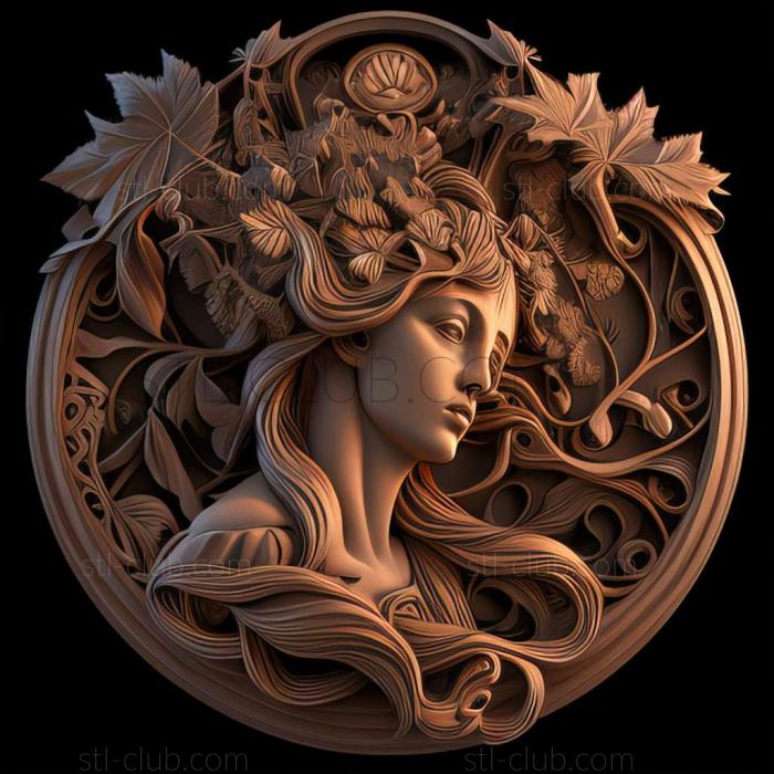 3D model style mucha (STL)